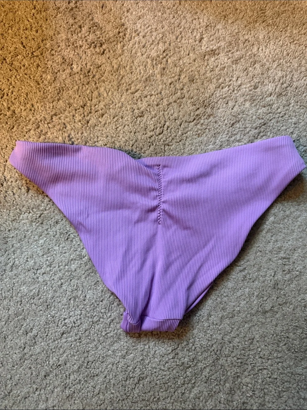 BECCA Lilac Ribbed Bikini Set - Picture 2 of 8